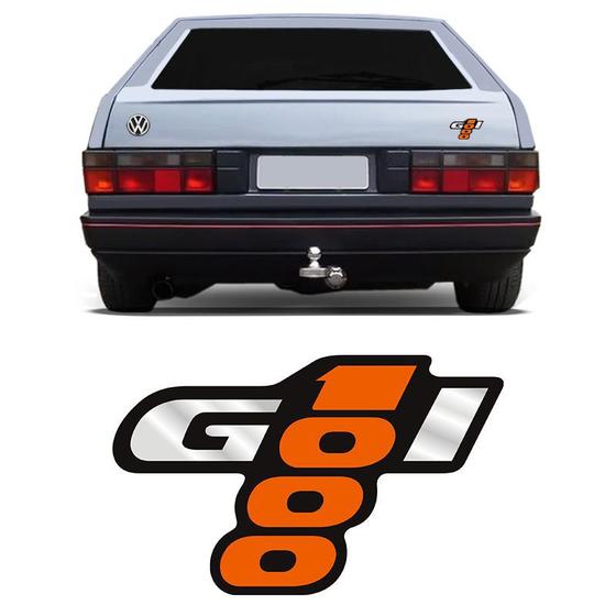 Imagem de Adesivo Gol 1000 Emblema Traseiro Laranja E Preto Volkswagen