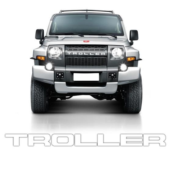 Imagem de Adesivo Grade Troller T4 2015/2021 Emblema Frontal Branco