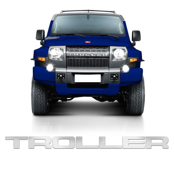 Imagem de Adesivo Grade Troller T4 2015/2021 Emblema Frontal Cromado