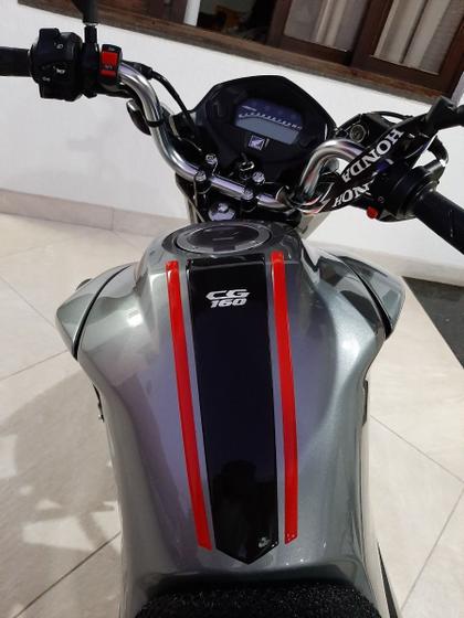 Imagem de Adesivo Gravata Moto CG160 Titan Resinado Personalizado Pret