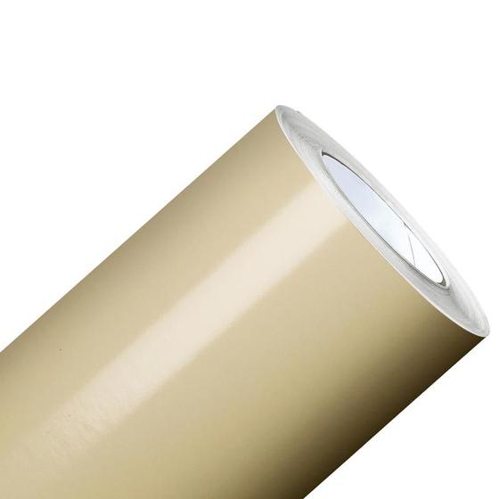 Imagem de Adesivo Laca Bege Off White Envelopamento Vidro Mesa 2m X 1m