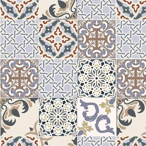 Adesivo Lavável Azulejo Em Tons Azul Bege marrom Cinza E preto Para Cozinha Menor preço em Adesivo Lavável Azulejo Em Tons Azul Bege marrom Cinza E preto Para Cozinha