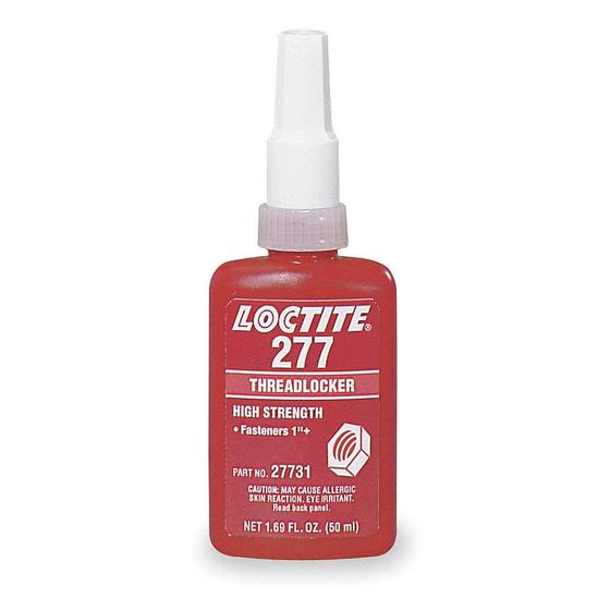 Imagem de Adesivo Loctite 277 Trava Roscas Alto Torque Vermelho 50g