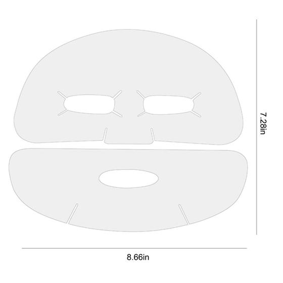 Imagem de Adesivo Mascara De Silicone Anti-rugas Facial Rosto 2 Partes