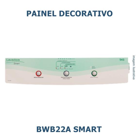 Imagem de Adesivo Membrana Painel Decorativo lavadora BWB22A Smart