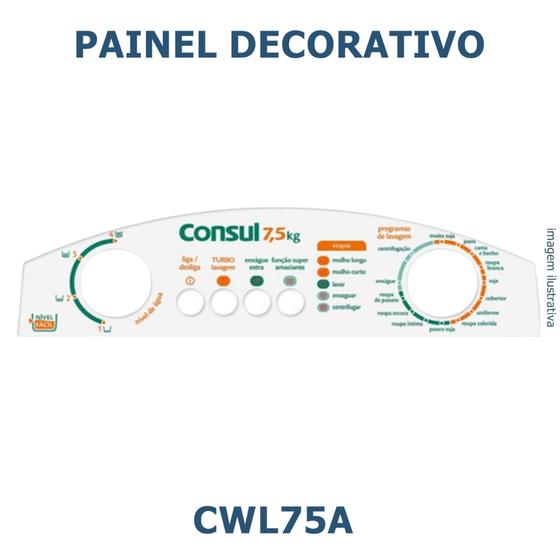 Imagem de Adesivo Membrana Painel Decorativo lavadora CWL75A