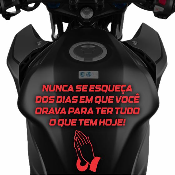 Adesivo Moto Personalizado Frase Motivacional Vermelho - Resitank ...