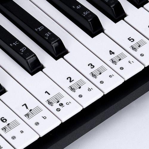 Imagem de Adesivo Notas Musicais Teclado Piano Iniciantes E Crianças