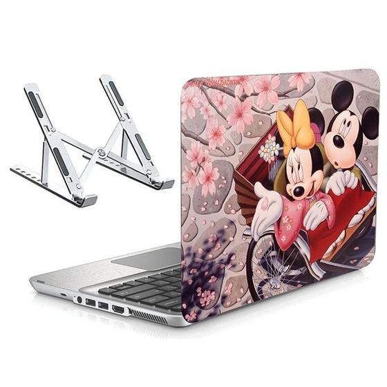 Imagem de Adesivo Notebook 13,1" Wide Mickey Minnie e Suporte