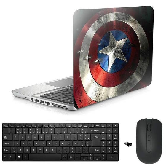 Imagem de Adesivo Notebook 15" Capitão/Tecl/Mouse Preto