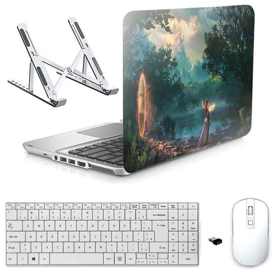 Imagem de Adesivo Notebook 15,6" Bruxa/Sup/Tecl/Mouse Branco