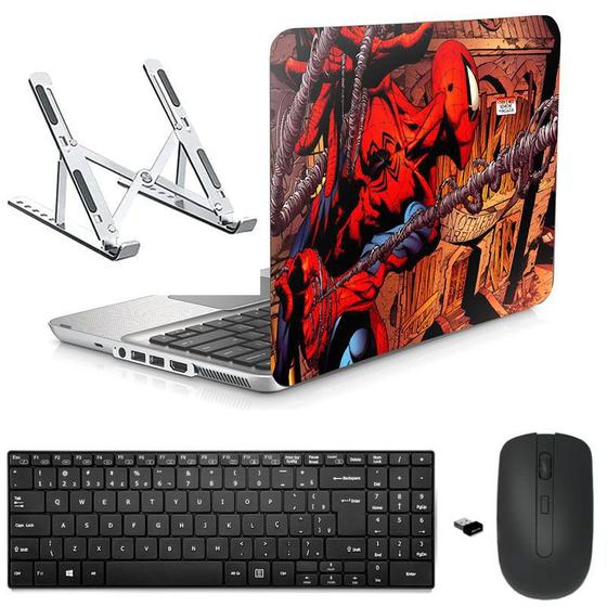 Imagem de Adesivo Notebook 15,6" Spider/Sup/Tecl/Mouse Preto