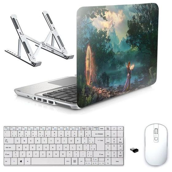 Imagem de Adesivo Notebook 17" Bruxa/Sup/Tecl/Mouse Branco