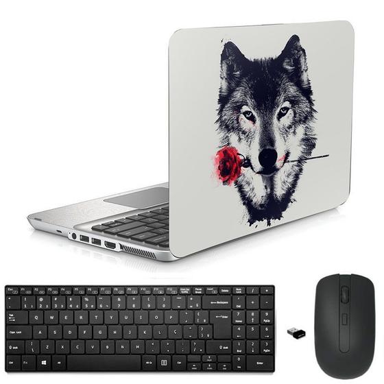 Imagem de Adesivo Notebook 17" Lobo/Tecl/Mouse Preto