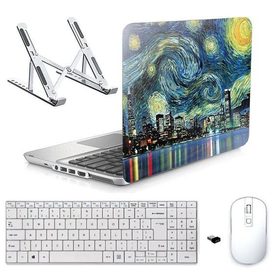 Imagem de Adesivo Notebook 17" Noite/Sup/Tecl/Mouse Branco