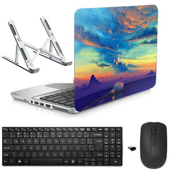 Imagem de Adesivo Notebook Asus 14" Viagem/Sup/Tecl/Mou Preto