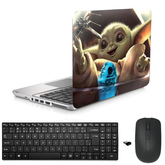 Imagem de Adesivo Notebook Asus 17" Yoda/Sup/Tecl/Mou Preto