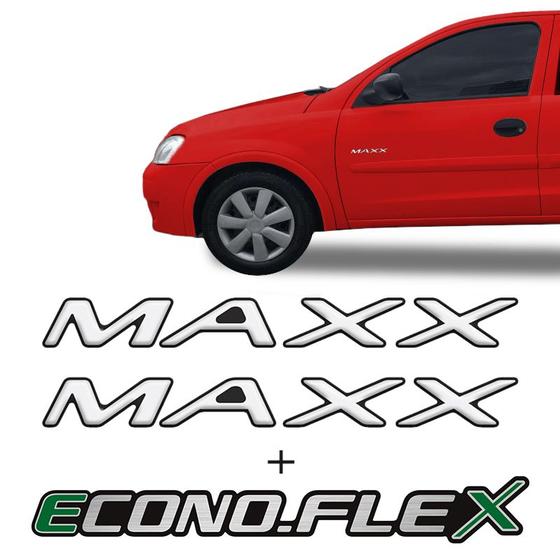 Imagem de Adesivo P/ Corsa Maxx Econoflex Lateral Tras Preto Genérico