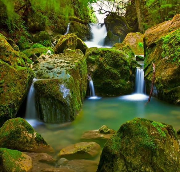 Imagem de Adesivo Paisagem Cachoeira Pedra Natureza Papel Parede GG328