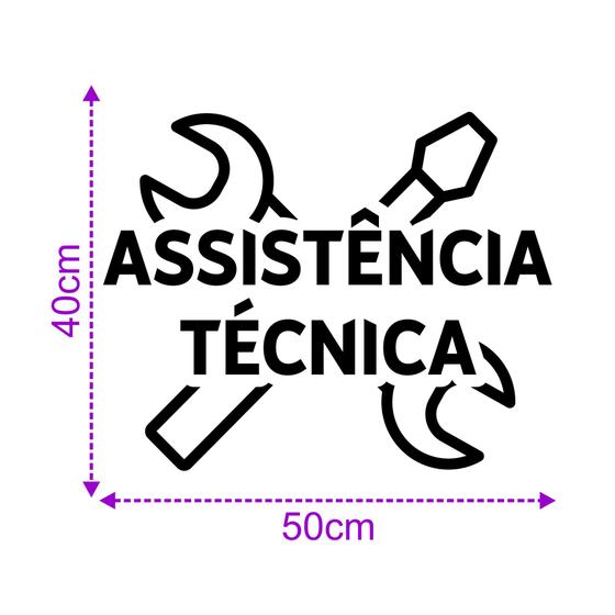 Imagem de Adesivo para Assistência Técnica Celular Vitrine loja Astc8