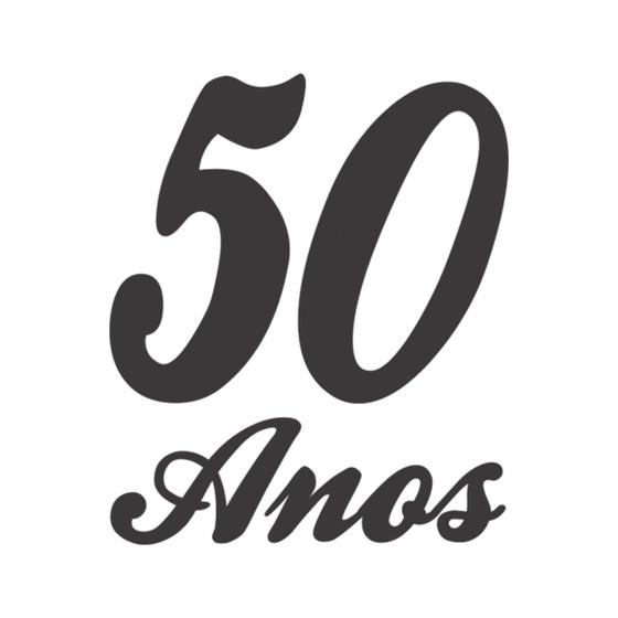 Imagem de Adesivo para Balão 50 Anos - Preto