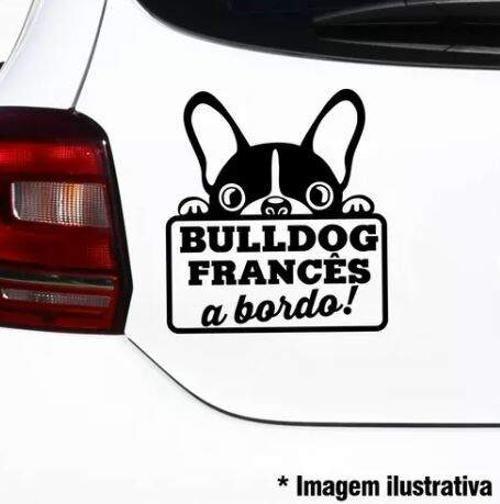 Imagem de Adesivo Para Carro Bulldog A Bordo