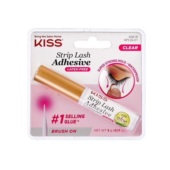 Imagem de Adesivo para cílios KISS Strip Clear 5mL KPLGL01 (pacote com 10)