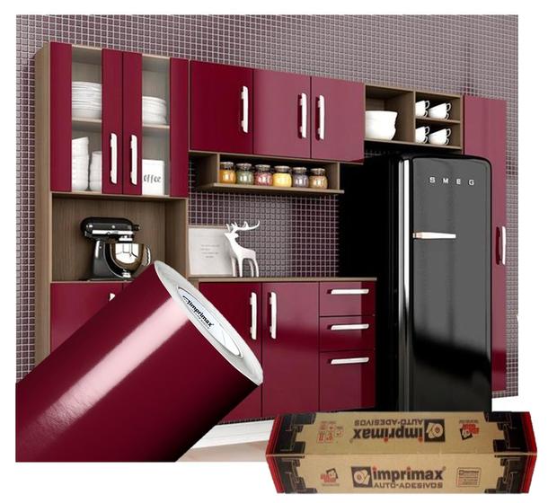 Adesivo Para Envelopamento Armário De Cozinha 50cm X 4m - Imprimax ...