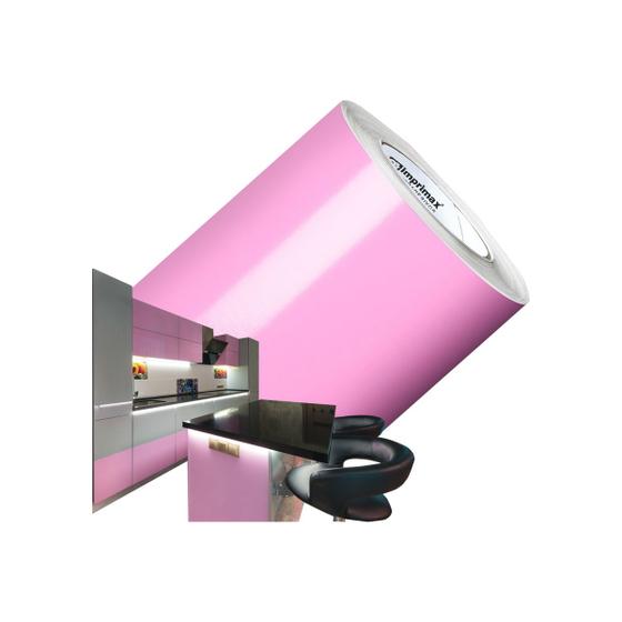Imagem de Adesivo para envelopamento Geladeiras Móveis 1MX50CM ROSA BB