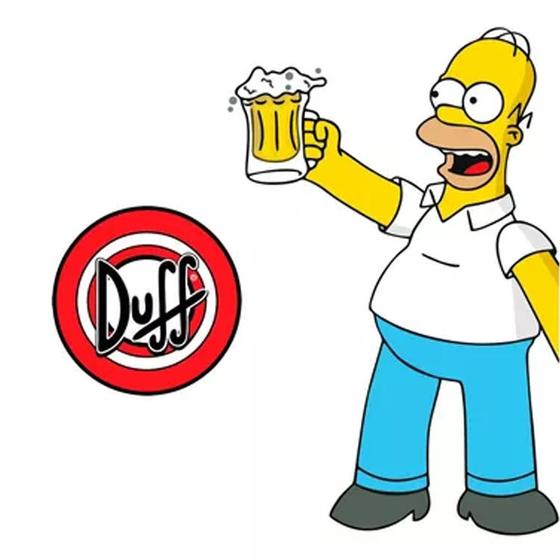 Imagem de Adesivo Para Frigobar Geladeira Homer Simpson Cerveja P