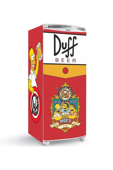 Adesivo Para Geladeira Simpsons Duff Bar Do Moes X Cm Geladeiras Adesivo Para Geladeira