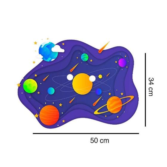Imagem de Adesivo Para Guarda Roupa Galáxia Mod 2 Atenção As Medidas