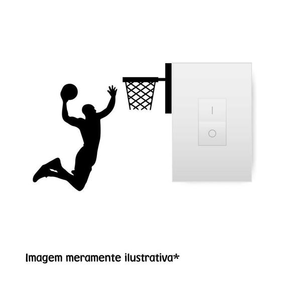 Imagem de Adesivo Para Interruptor Jogador De Basquete