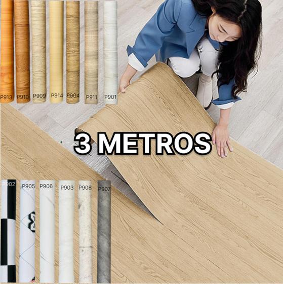 Imagem de Adesivo Para Piso Vinilico Autocolante 3mx61cm Varios Modelos, Proprio Para Chão