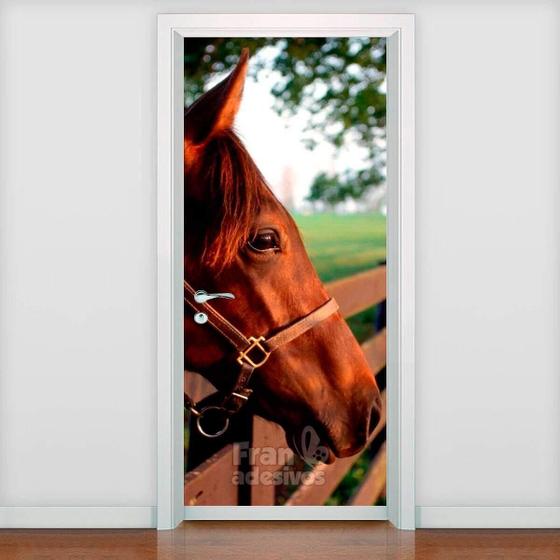 Imagem de Adesivo Para Porta Animais Cavalo 4 Modelo 13-63X210Cm