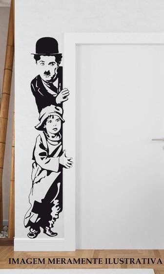 Imagem de Adesivo Para Porta Charlie Chaplin