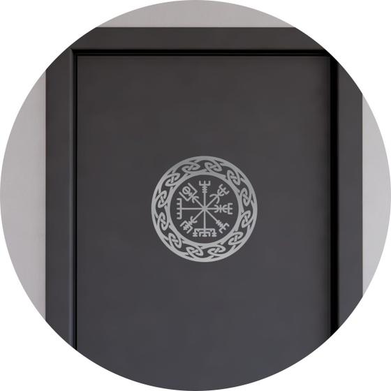 Adesivo Auto Vegvisir Bussola Vichinga 29x29 Cm - Tuning Sticker #0200