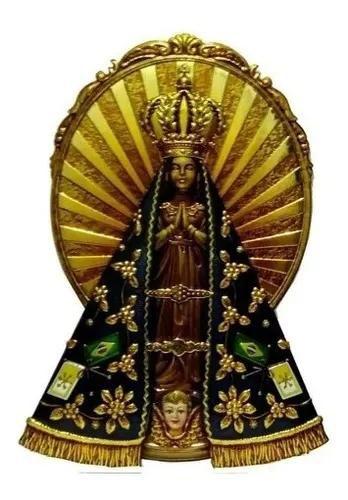 Imagem de Adesivo Parede Nossa Senhora Aparecida 3d Grande 40cm