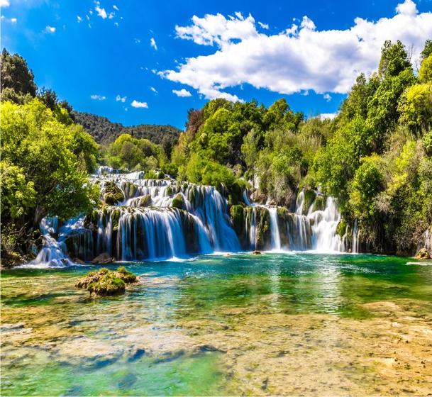 Imagem de Adesivo Parede Paisagem Cachoeira Lago Natureza GG359