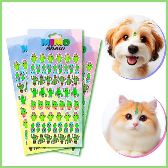 Imagem de Adesivo Pet Cartelas Cão e Gato Pet Shop Piercing C4