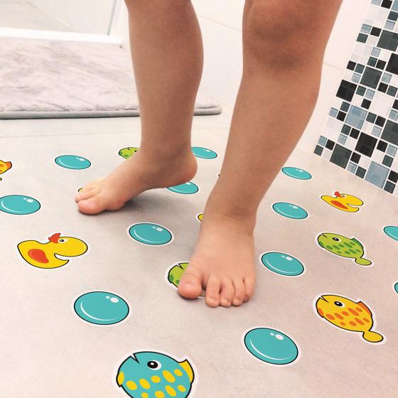 Imagem de Adesivo Piso Banheiro Antiderrapante Infantil Peixinho