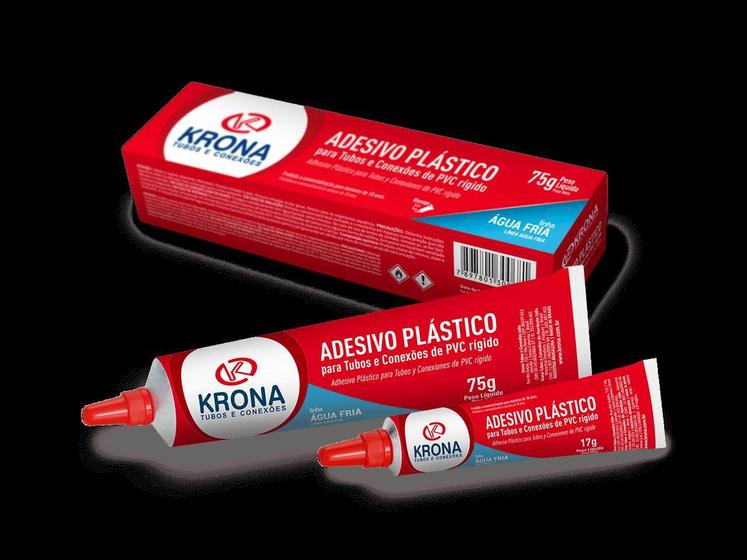 Imagem de Adesivo plastico 75g kit com 05 unidades - krona