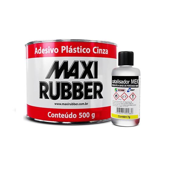 Imagem de Adesivo Plástico Cinza Maxi Rubber 500G