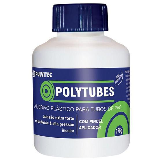Imagem de Adesivo Plástico para Tubos de PVC Polytubes  175g Pulvitec