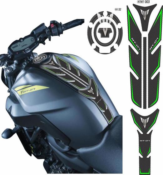 Imagem de Adesivo Protetor de Tankpad + Bocal Yamaha MT 07 Kit 03