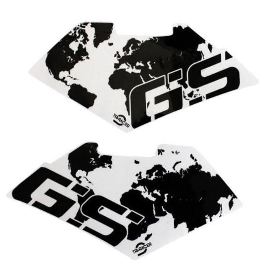 Lot De 2 Autocollants Pour Flancs De Réservoir BMW R 1200 GS Adventure (2006-2013) - Noir Mat, Facile à Poser