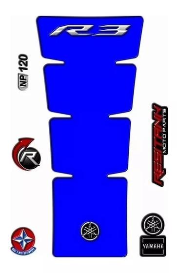 Imagem de Adesivo Protetor Tanque Tankpad Yamaha Yzf R3 Kit 120