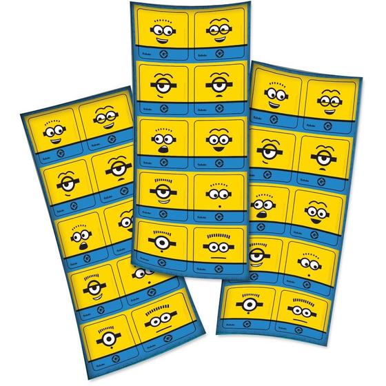 Imagem de Adesivo Quadrado Decorativo Festa Festa Minions - 30 unidades - Festcolor - Rizzo Festas