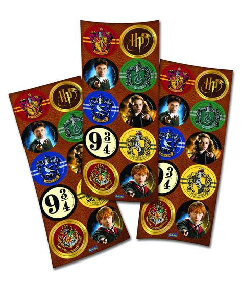 Imagem de Adesivo Redondo para Lembrancinha Festa Harry Potter - 30 unidades - Festcolor - Rizzo Festas
