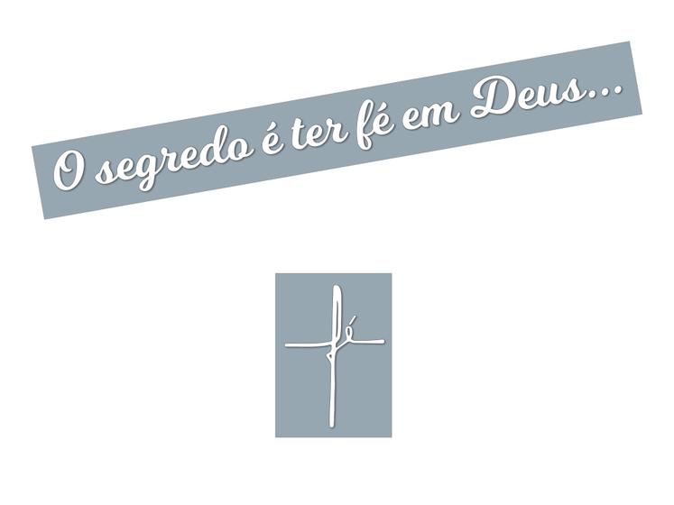 Imagem de Adesivo Religioso Fé + Frase Fé Em Deus Vidro Carro 75cm